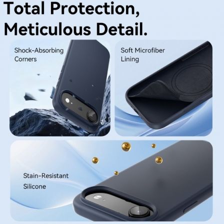 Vention KVCVCB-10 Funda Silicona con MagSafe Compatible con iPhone 17 Lila